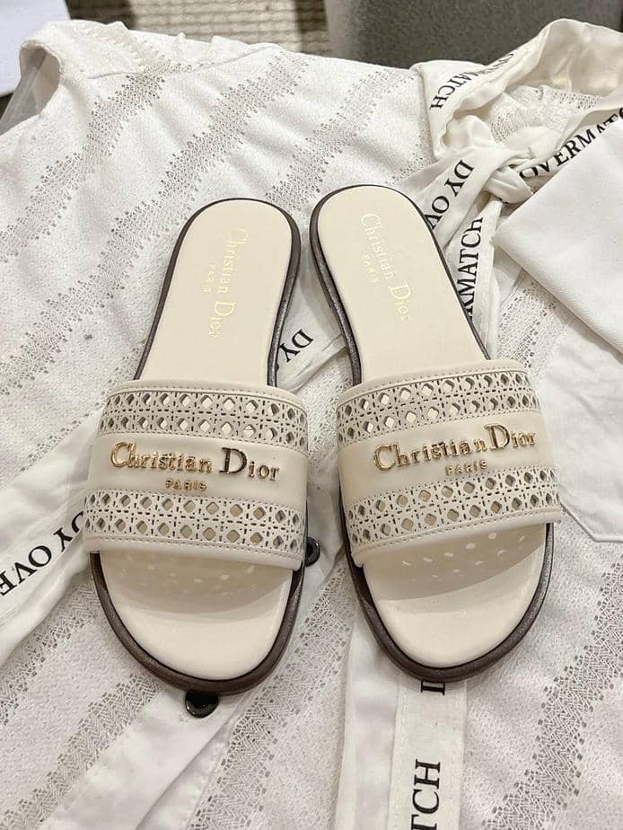 D-Lane Slide Sandals, Single Strap Cut-out Design-1